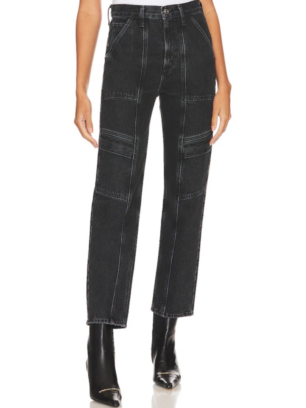 AGOLDE Cooper Cargo Jeans in Panther Size 28